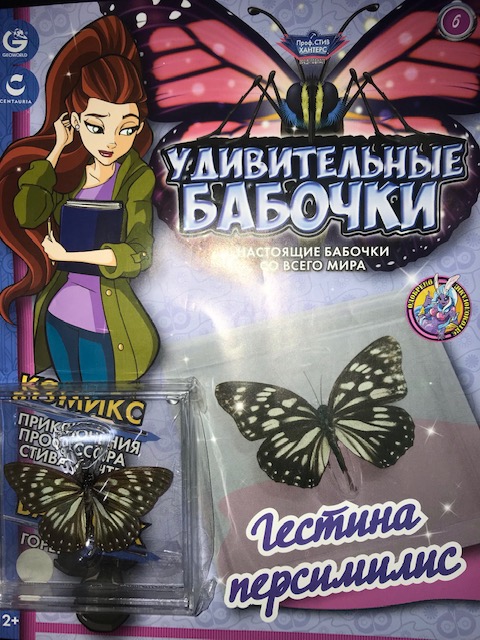№ 6 С этим выпуском бабочка "Гестина персимилис" (старая цена 120 руб)