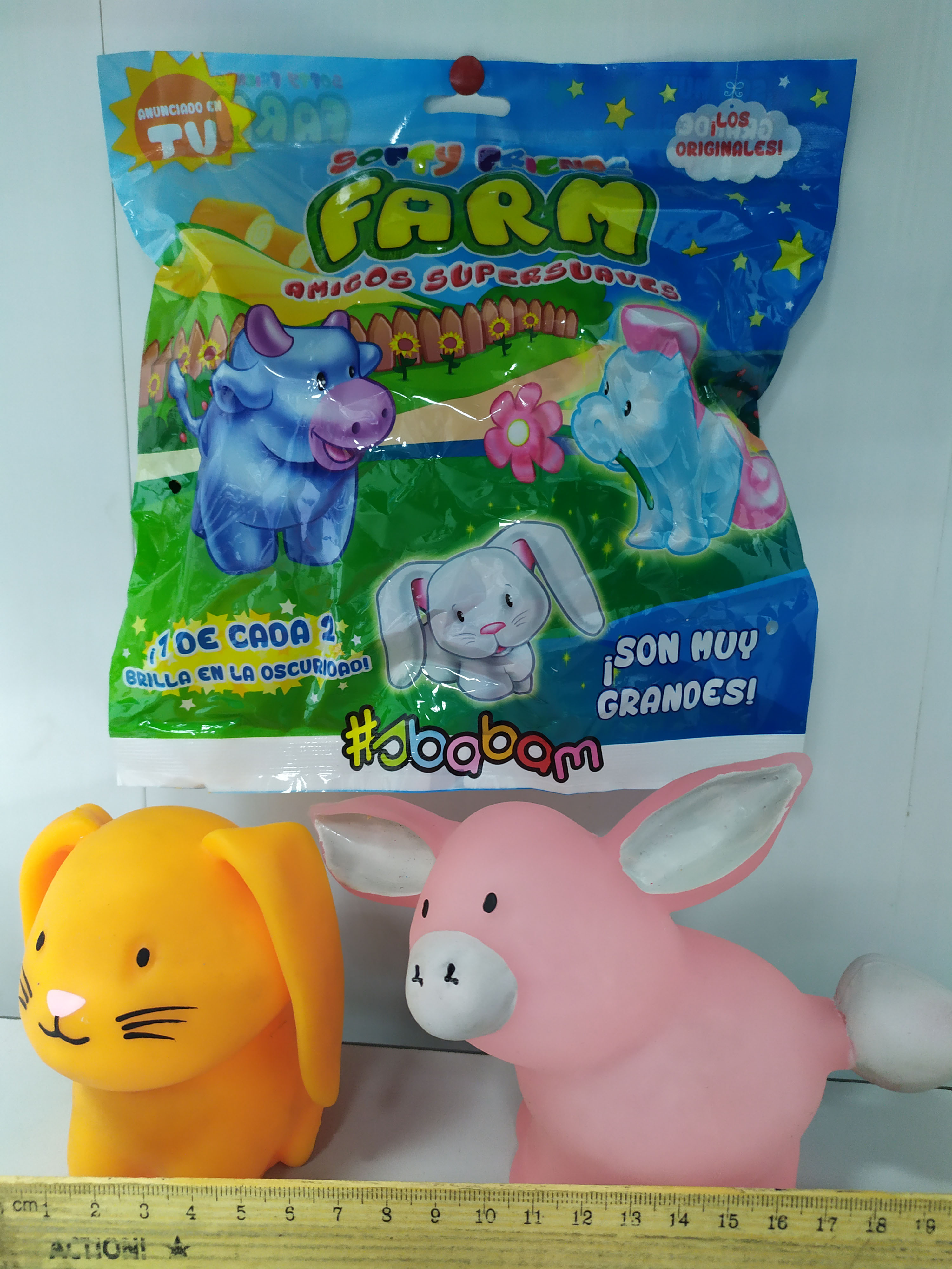 Игрушка для детей  в пакетике " Ферма мягких друзей"   ,каждая вторая светится в темноте
